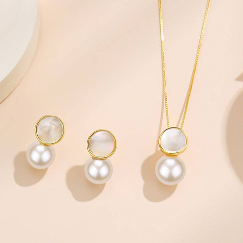 8-9mm Freshwater Petal & Mother of Pearl Set - House Of Pearls